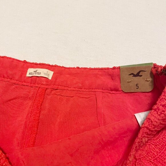 Hollister Red Lace Skirt Womens Size 5 - Picture 8 of 16